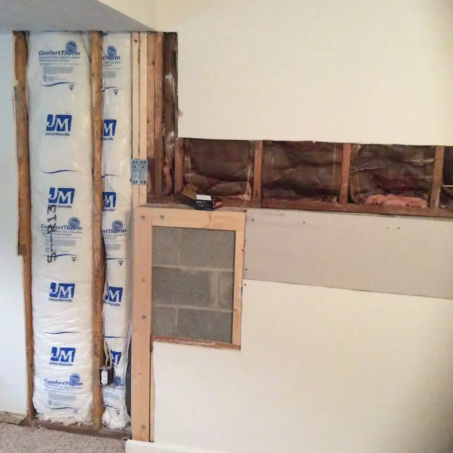 Wall insulation replacement during Structural Drying in Howell